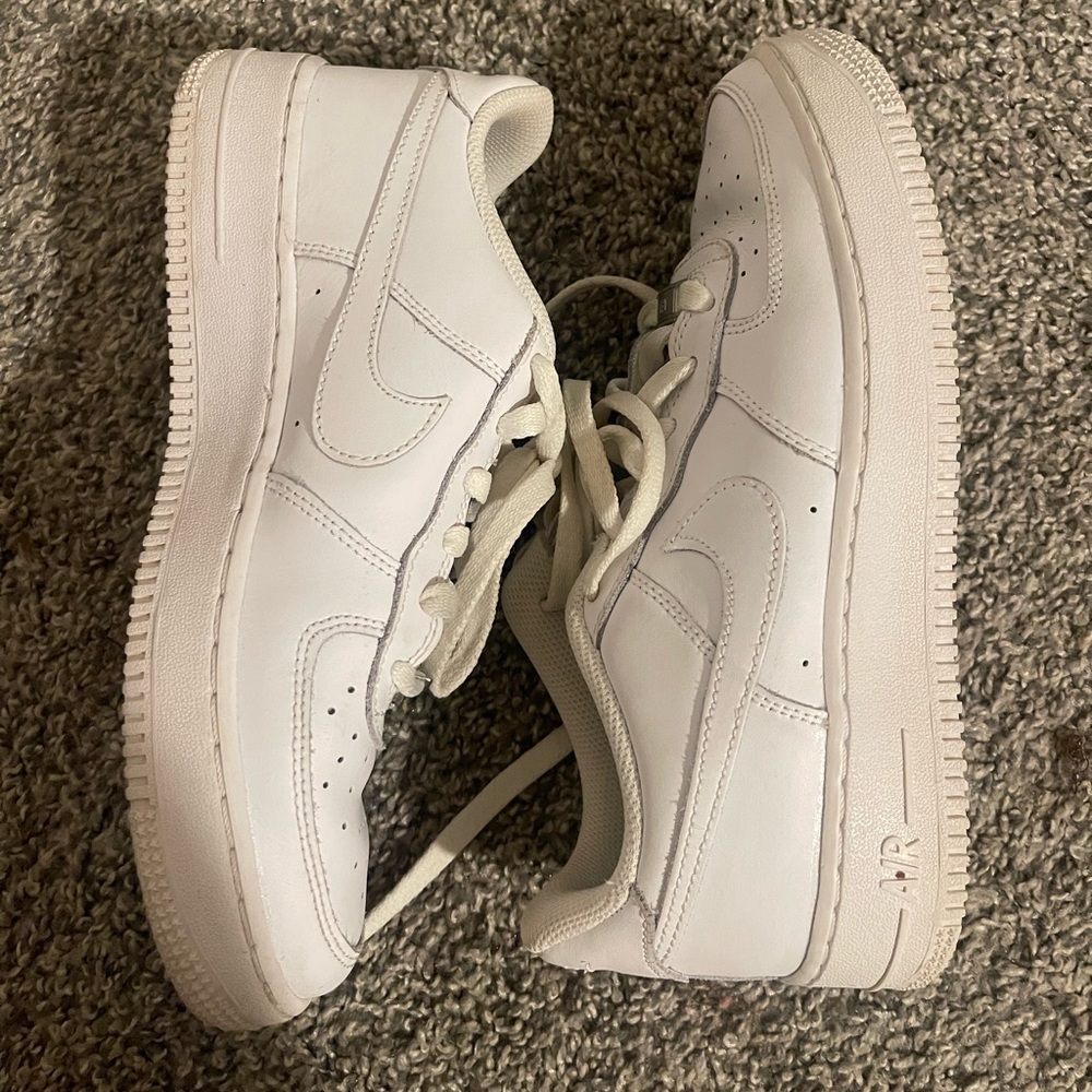 White Nike Air Force 1s